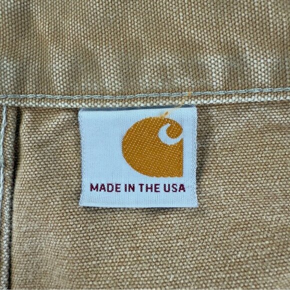Vintage Carhartt Men's Sz 45x27 B01-BRN Double Knee Carpenter Pants Made in USA - Picture 5 of 14